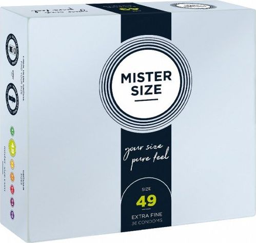 Mister Size Mister Size Condoms prezerwatywy dopasowane do rozmiaru 49mm 36szt. 4260605480065 (4260605480065)