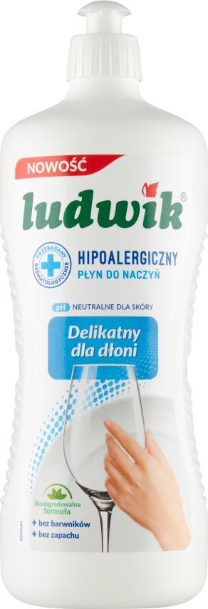 LUDWIK Hypoallergenic Dishwashing Liquid 900 g Sadzīves ķīmija