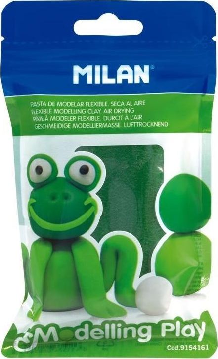 Milan Modelina Air-Dry 100g ciemna zielona 9154161 MILAN 9154161 (8411574088349) materiāli konstruktoriem