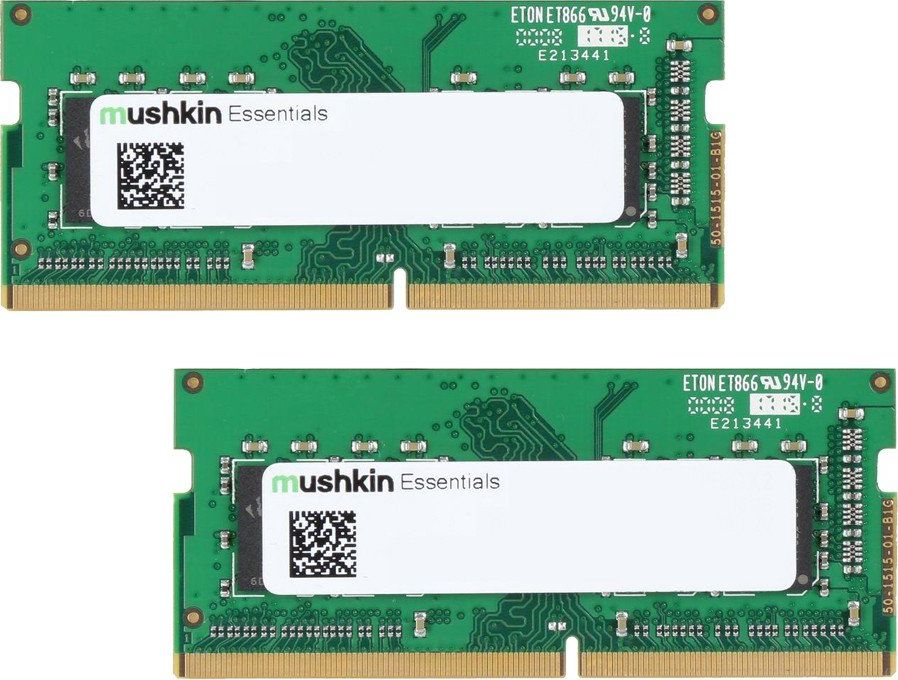 Mushkin DDR4 - 16 GB - 3200 - CL - 22 - Dual Kit, RAM (MES4S320NF8GX2, Essentials) operatīvā atmiņa