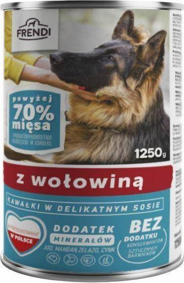 Pet Republic FRENDI PIES puszka WOLOWINA sos /8 1250g VAT019187 (5904316130046) barība suņiem