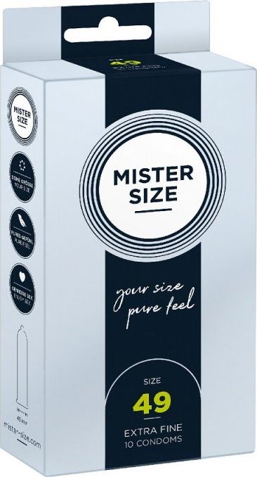 Mister Size Mister Size Condoms prezerwatywy dopasowane do rozmiaru 49mm 10szt. 4260605480058 (4260605480058)
