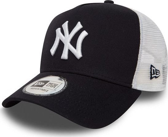New Era Czapka New York Yankees Clean A Frame Trucker czarna-biala (11588489) 11588489 (0192093838056)
