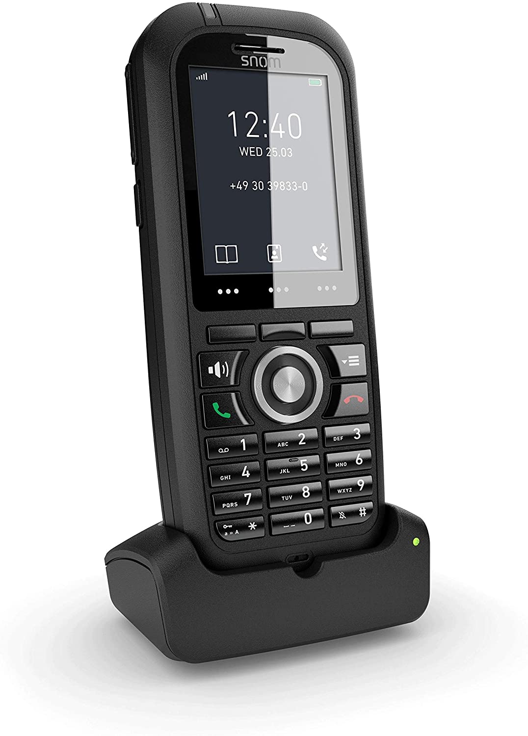 snom M80 DECT, analogue telephone (black) 4424 (4260059582797) telefons