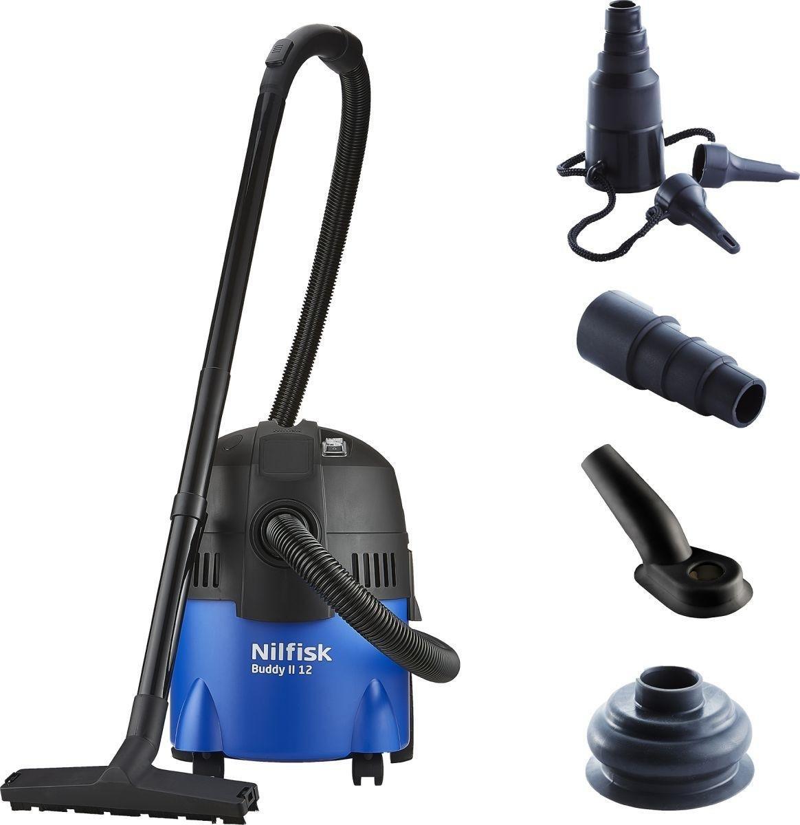 Wet & Dry Vacuum Cleaner Nilfisk Buddy II 12 Home Edition Black, Blue 12 l 1200 W Putekļu sūcējs