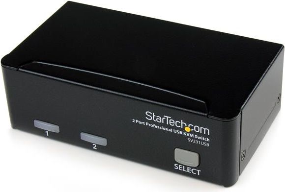 StarTech.com 2 Port VGA USB KVM Switch - VGA KVM Umschalter inkl. Kabel (SV23... adapteris