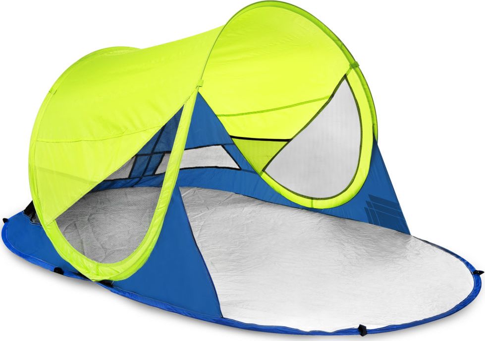 Spokey Stratus beach tent with UV filter green and navy blue (926783)  