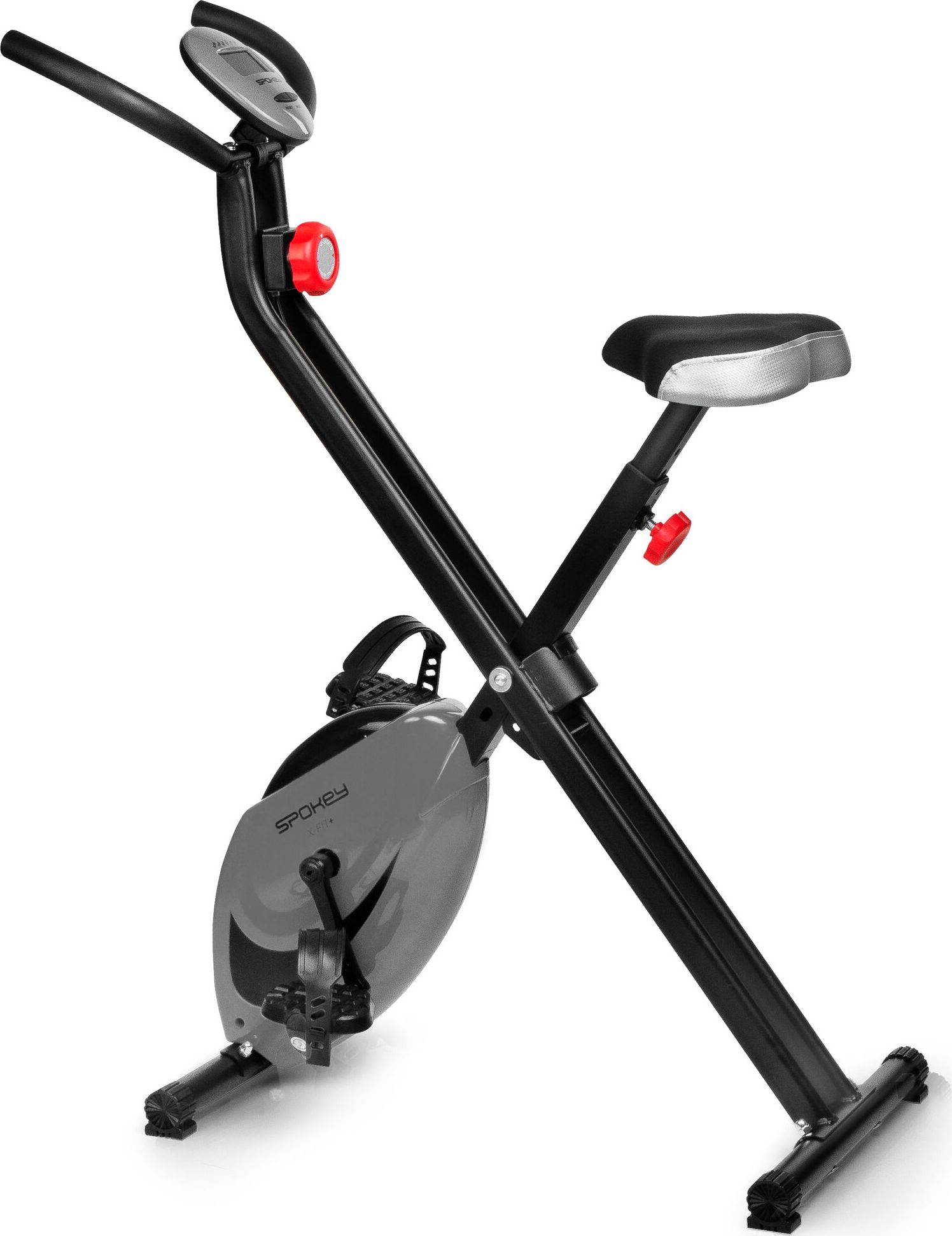 Rower stacjonarny Spokey XFIT+ magnetyczny szary 941424 (5905339414243) Trenažieri