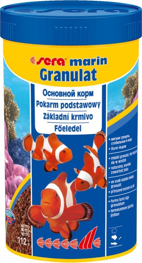 Sera Marin Granules Nature 250 ml, granulat - pokarm podstawowy SE-00380 (4001942003803) zivju barība
