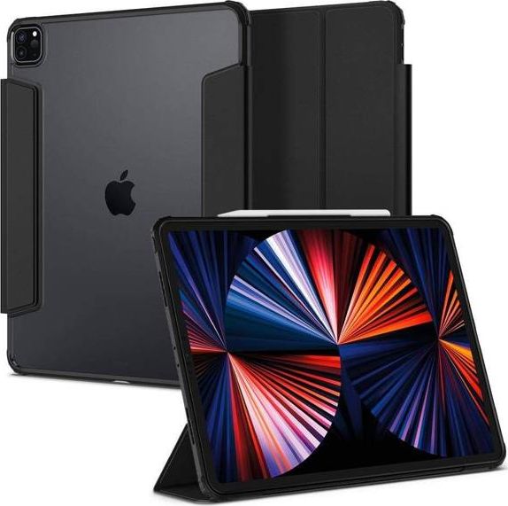 Etui na tablet Spigen Etui Spigen Ultra Hybrid Pro Apple iPad Pro 12.9 2021 (5. generacji) Black SPN1643BLK (8809756646669) planšetdatora soma