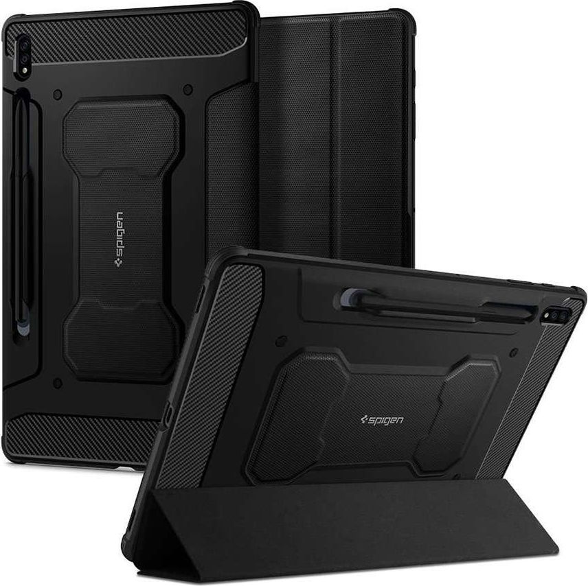 Spigen Rugged Armor Pro case for Samsung Galaxy Tab S7 11.0 T870 / T875 Black planšetdatora soma