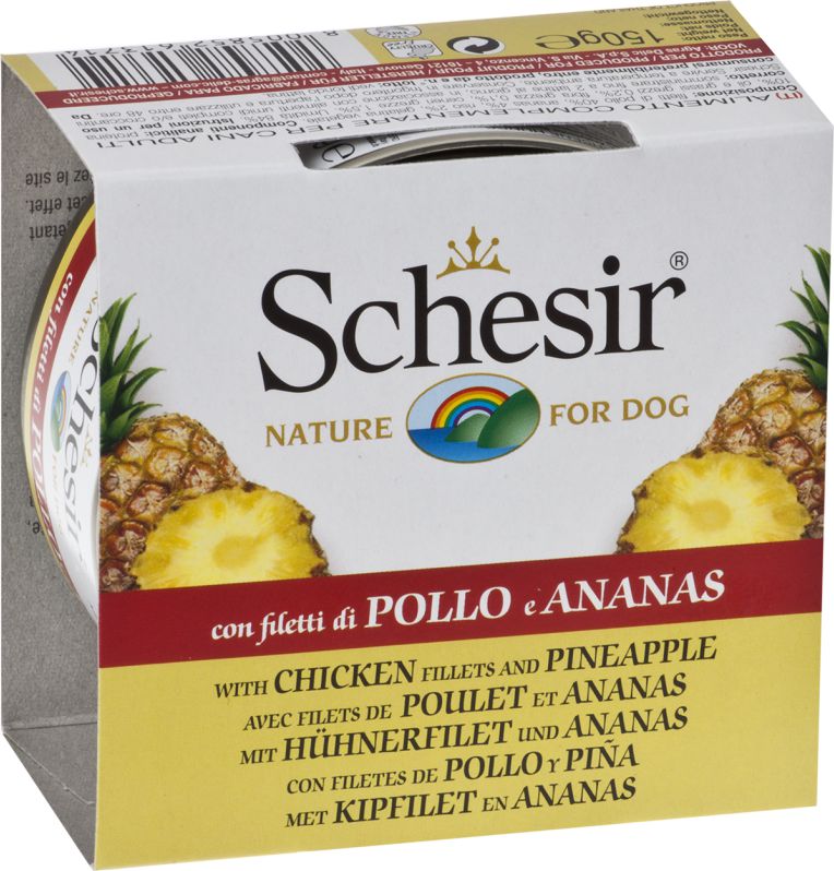 Schesir Schesir Kurczak i ananas - 150g VAT003189 (8005852613714) barība suņiem