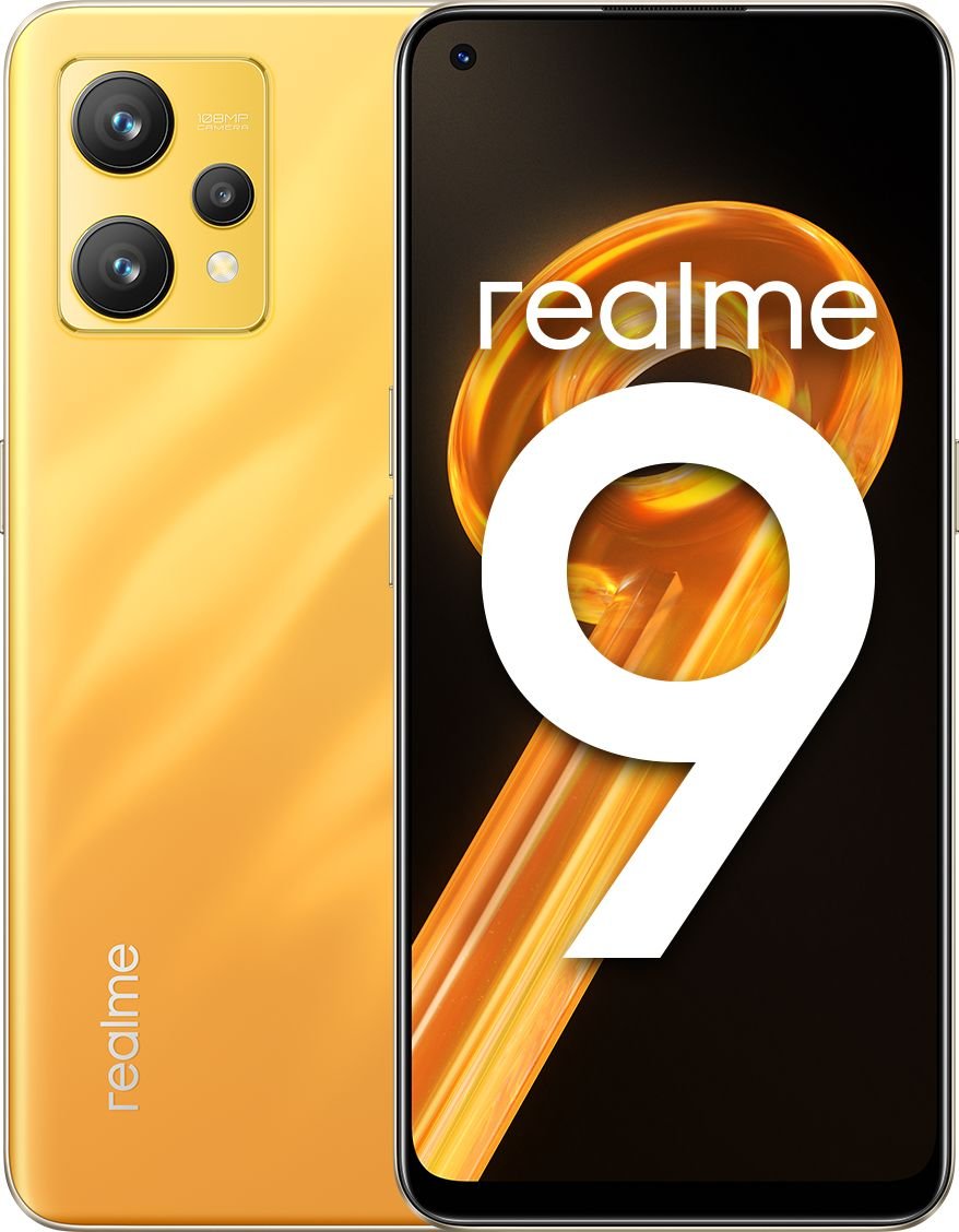 Smartfon Realme 9 8/128GB Dual SIM Zloty  (RMX3521GD) RMX3521GD Mobilais Telefons