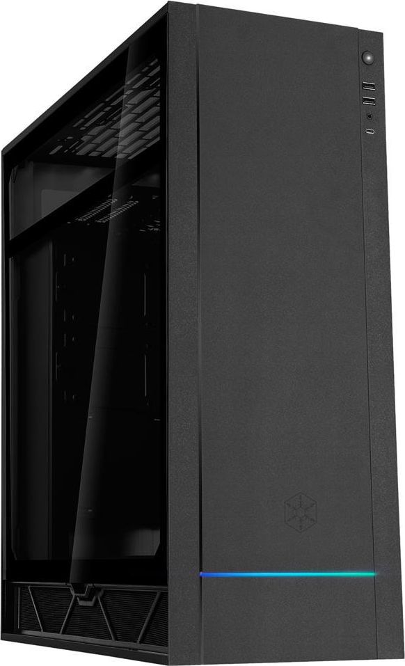 Silverstone Alta F1 Midi-Tower, Tempered Glass - schwarz Datora korpuss