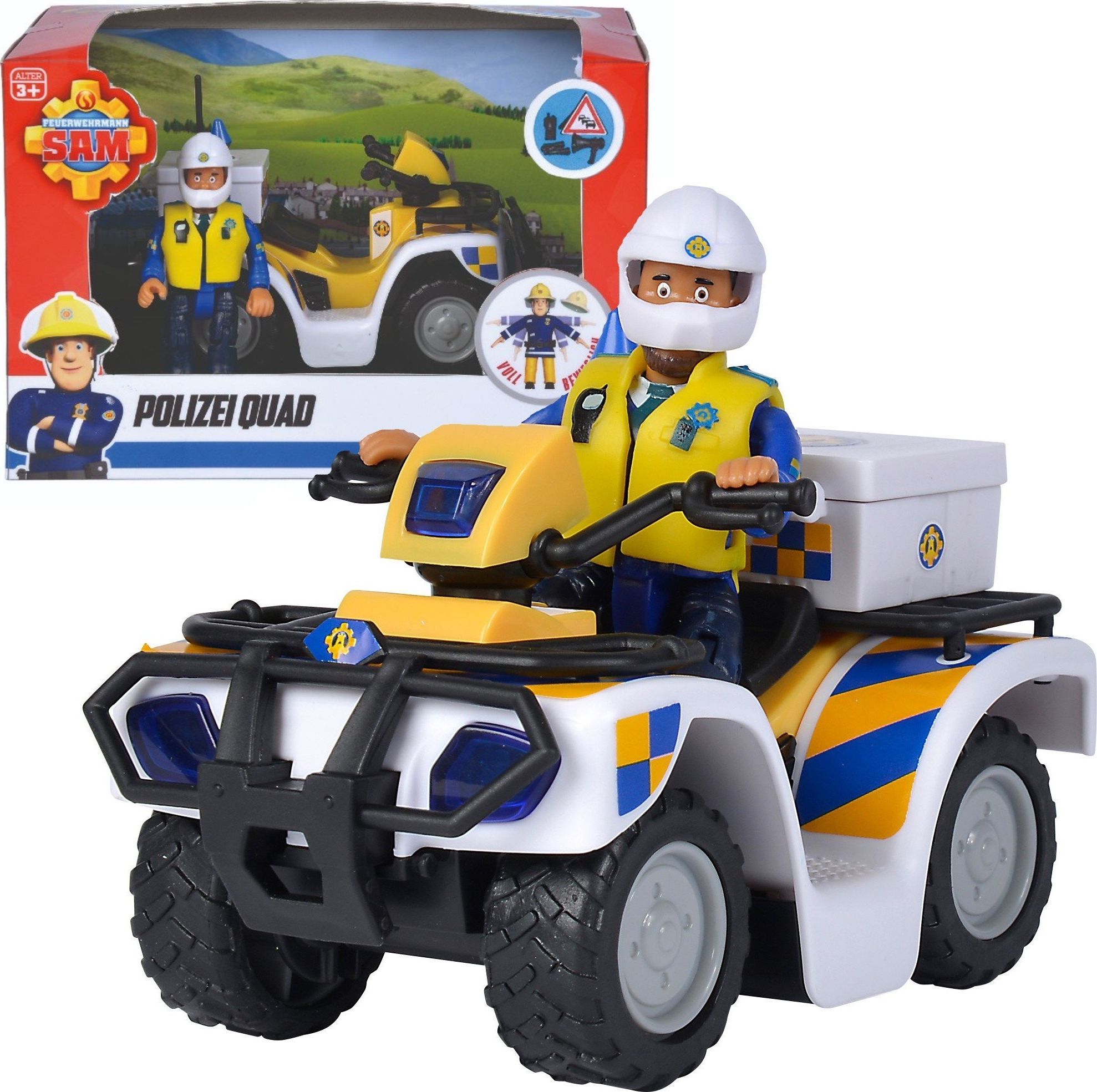 Fireman Sam Police Quad with figurine Rotaļu auto un modeļi