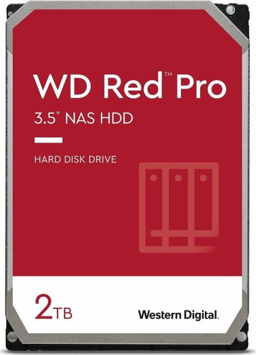 WD Red Pro 3.5'' 2TB SATA3 64MB IntelliPower cietais disks