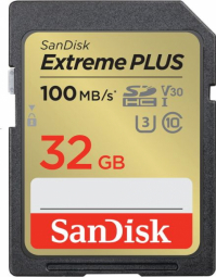 SANDISK Extreme PLUS 32GB microSDHC + 2 years RescuePRO Deluxe up to 100MB/s & 60MB/s Read/Write speeds, UHS-I, Class 10, U3, V30 atmiņas karte