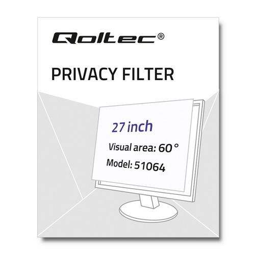 Qoltec Privatizing filter RODO | 27'' | 16:9