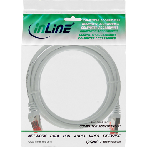 InLine 10m Cat.6 Patchkabel 1000 Mbit RJ45 - White tīkla kabelis