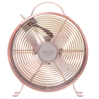 Adler Fan AD 7324 Loft Fan, Number of speeds 2, 50 W, Diameter 20 cm, Copper Klimata iekārta