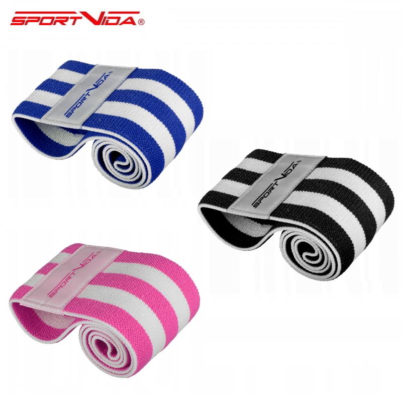 SportVida 3in1 sets Fitnesa & Krossfit Hip Band Gumijas priekš sēžas un apakšējo muskuļiem 31/36/40cm*7.6cm Sporta aksesuāri