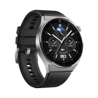 Huawei Watch GT3 Pro 46mm Fluoroelastomer Strap Black Viedais pulkstenis, smartwatch