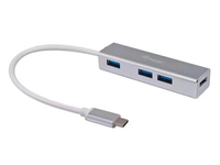 Equip USB-Hub 4-Port 3.1/C->4x3.0   0.15m o.Netzteil schwarz USB centrmezgli