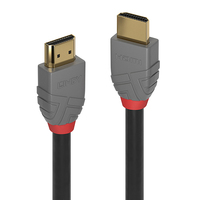 Lindy Anthra Line - HDMI mit Ethernetkabel - HDMI (M) bis HDMI (M) - 7.5 m - Dreifachisolierung - Schwarz - rund, 4K Unterstützung 400288836
