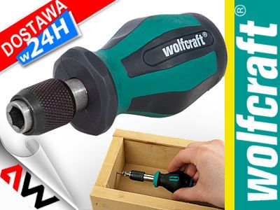 Wolfcraft Wkretak z uchwytem szybkomocujacym na bity Wolfcraft - krotki WF1239000 (4006885123908)