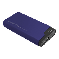 RealPower PB-15000C midnight blue, USB C Powerbank, mobilā uzlādes iekārta