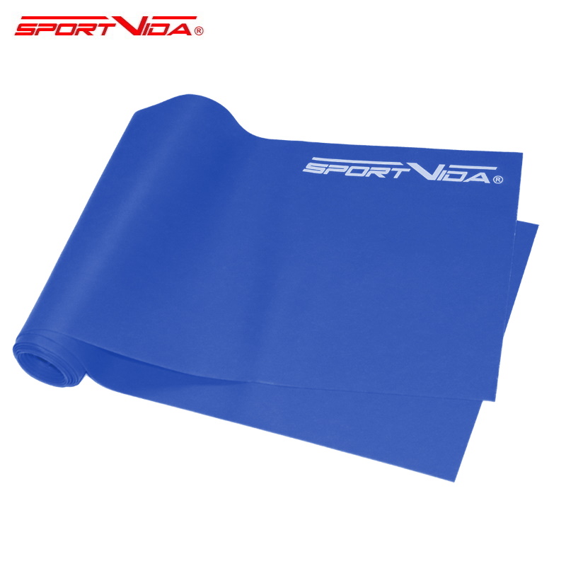 SportVida Slodzes gumija Fitnesa un TRiks treniņiem 200 * 15 * 0.55 CM (10-15kg) Zila Sporta aksesuāri