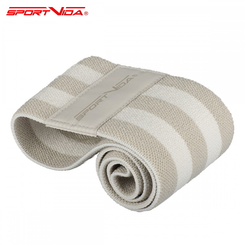 SportVida Fitnesa & Krossfit Hip Band Gumijas priekš sēžas un apakšējo muskuļiem 32*7,6cm Pelēka Sporta aksesuāri