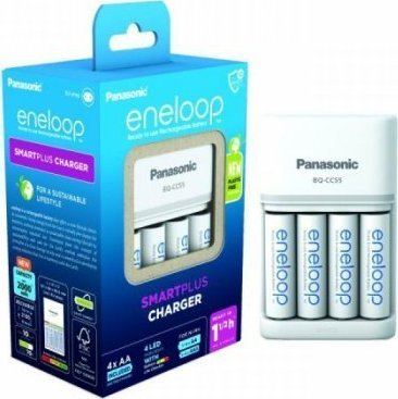 eneloop Panasonic Charger Smart & Quick BQ-CC55 + 4x AA/2000 Baterija