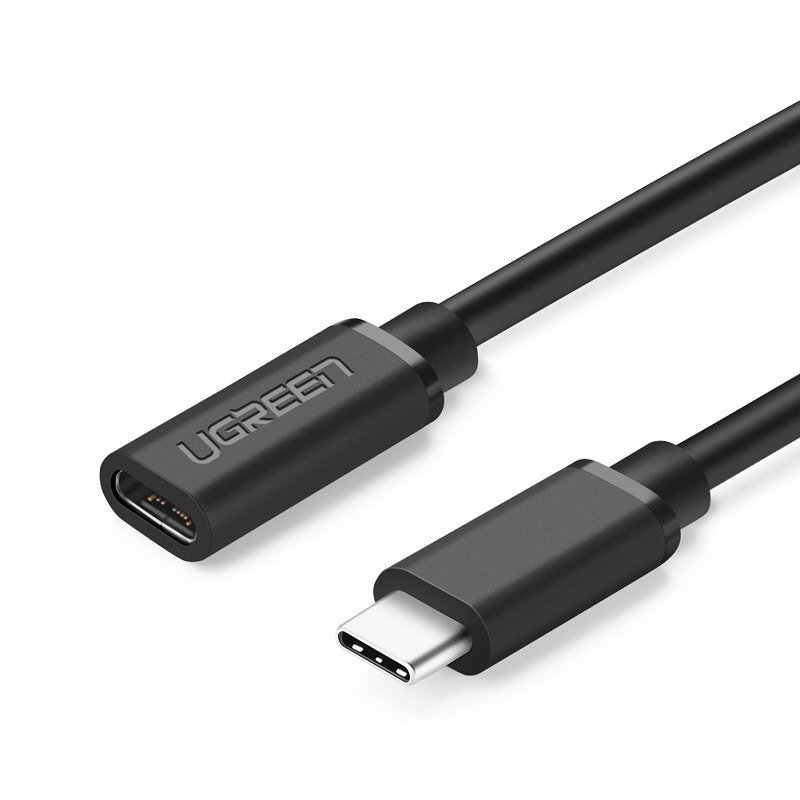 Ugreen USB-C - USB-C 0.5 m black (40574) USB kabelis