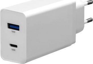 Platinet 1x USB-A 1x USB-C 3 A (PLCUPD18W) iekārtas lādētājs