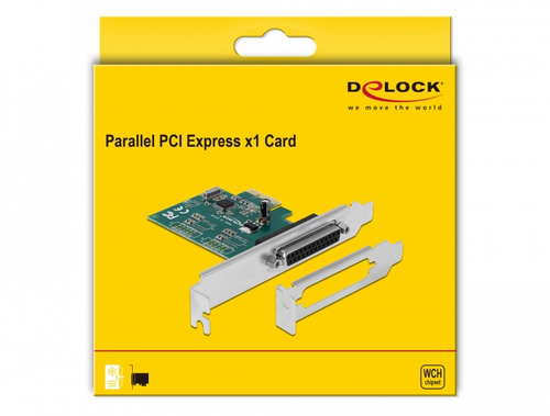 DeLOCK PCI Express card 1 x IEEE1284 parallel, adapters aksesuārs datorkorpusiem