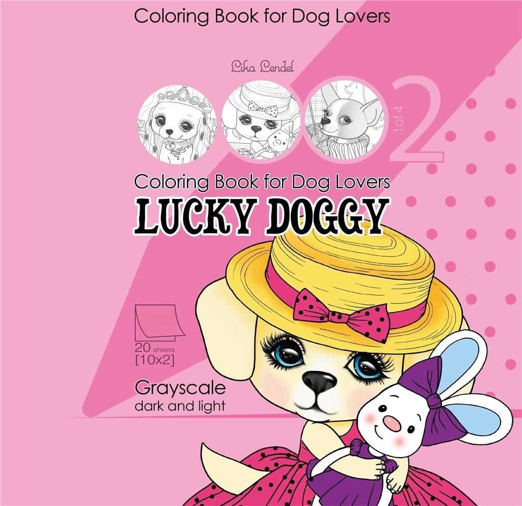 Kolorowanka antystresowa 200x200 Lucky Doggy 2 440476 (4823089211787) Literatūra