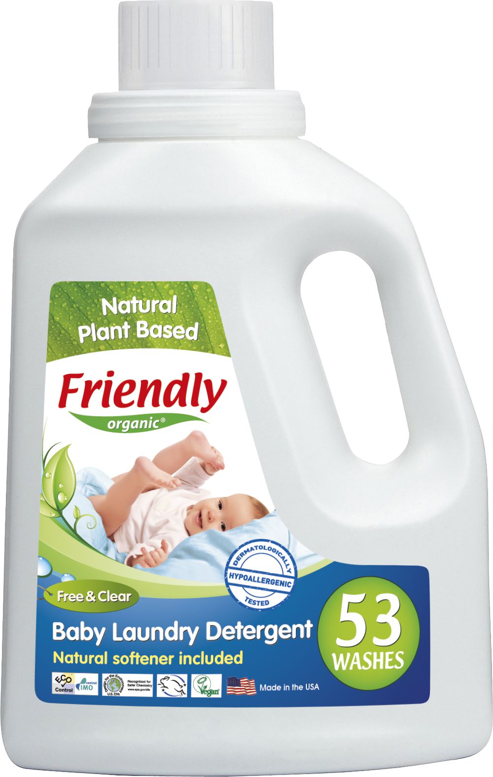 Friendly Organic Plyn do prania ubranek dzieciecych, bezzapachowy, 1567 ml, (FRO00416) FRO00416 (8680088180416) Sadzīves ķīmija