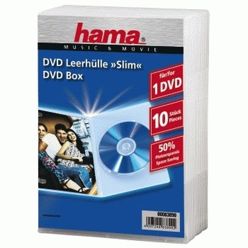 Hama Slim DVD Leerhulle transparent