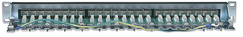 Intellinet patch panel 19'' 24 ports STP kat. 6 Black Serveru aksesuāri