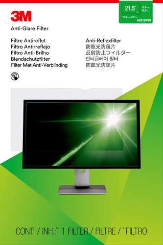 3M AG215W9 Anti-Glare Filter for Widescreen Monitore 21,5