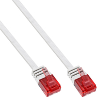 InLine 7m Patchkabel flach, U/UTP, Cat.6 - White tīkla kabelis