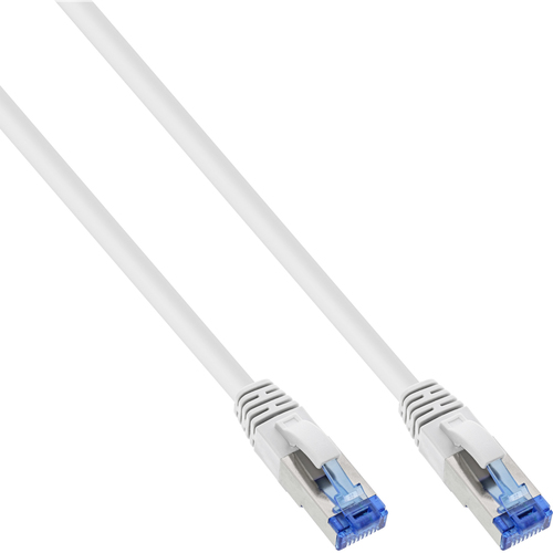 InLine Patch Cable - S / FTP (PiMf) - Cat.6A - 500MHz - Halogen Free - Copper - White - 15m (76815W) tīkla kabelis