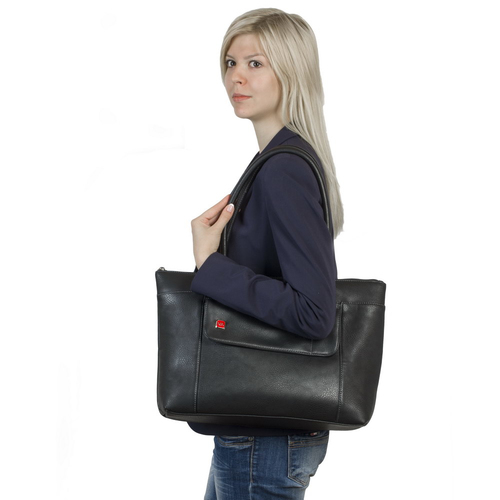 Rivacase 8991 Lady's Bag  15,6 black PU leather portatīvo datoru soma, apvalks