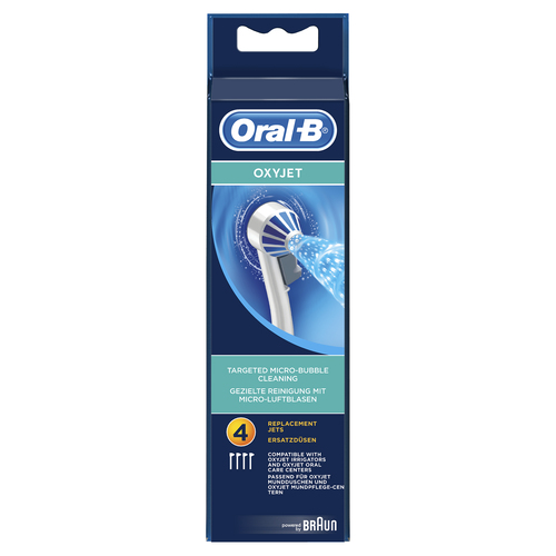 Braun Oral-B replacement jets OxyJet 4-parts mutes higiēnai