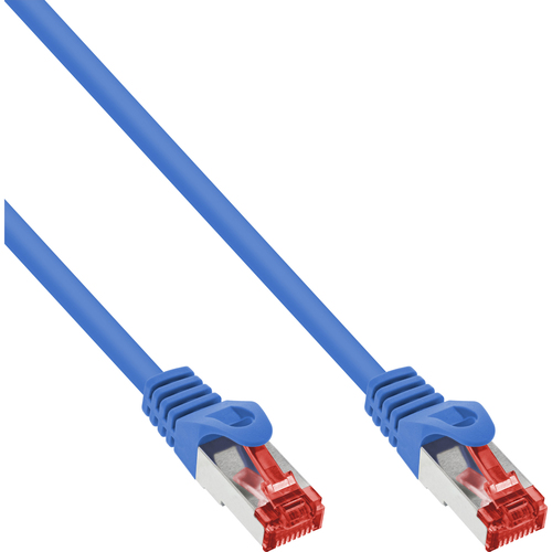  InLine Patchcord S/FTP, PiMF, Cat.6, 250MHz, PVC, CCA,  Cyan 3m (76103B) tīkla kabelis