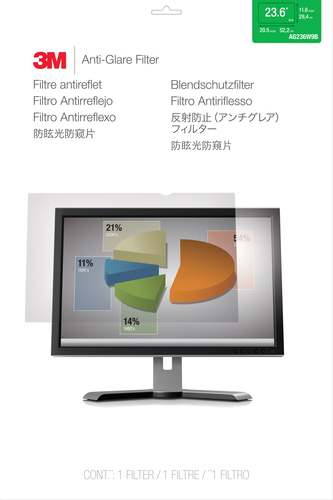 3M AG236W9B Anti-Glare Filter for LCD Widescreen Monitor 23,6