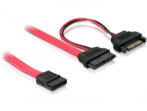 DeLOCK Kabel SATA Slim 13pin auf 7+15p adapteris