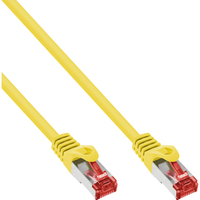  InLine Patchcord S/FTP, PiMF, Cat.6, PVC, zolty 15m (76415Y) tīkla kabelis