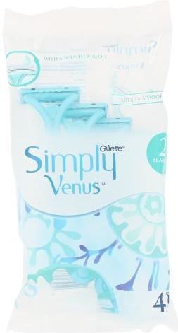 Gillette Venus Simply maszynki do golenia 4szt 69224 (7702018024612) vīriešu skuvekļu piederumi